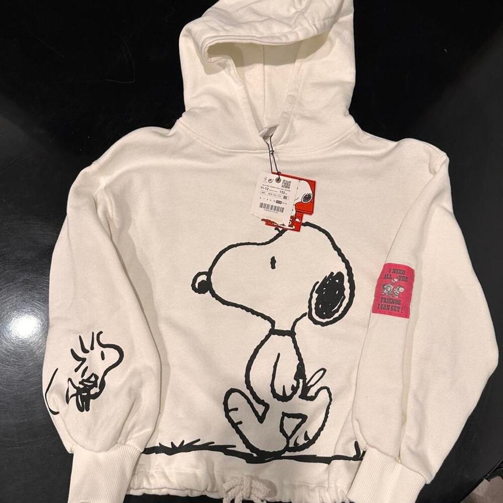 Zara x peanuts snoopy hoodie